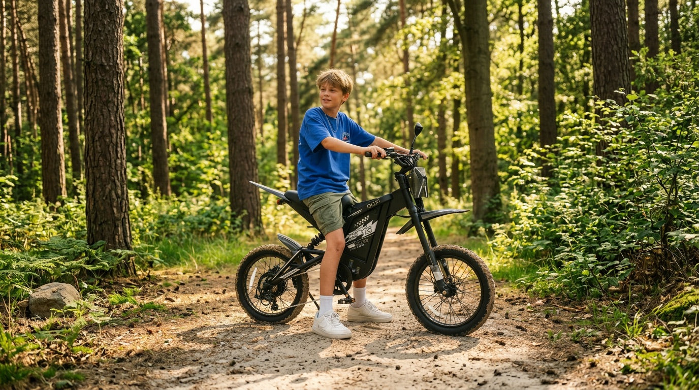 Egy igazi fatbike gyerekméretben.