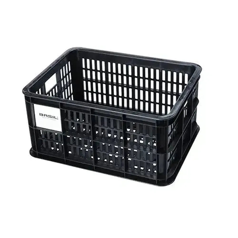 Basil - Fietskrat S - 17,5 liter - fekete